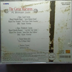 Bhimsen Joshi - The Great Maestros (CD)