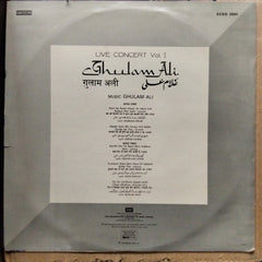 Ghulam Ali  - Live Concert Vol 1 (Vinyl)
