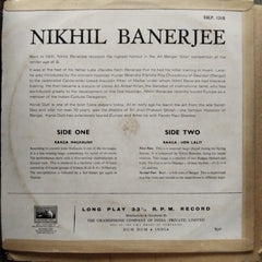 Nikhil Banerjee  - Raga • Malkauns • Raga • Hem Lalit (Vinyl)