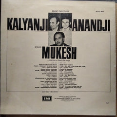 Kalyanji Anandji* Present Mukesh  - A Selection Of Hindi Film Songs (Vinyl)
