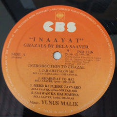 Yunus Malik - Inaayat Ghazals By Bela Saaver (Vinyl)