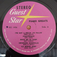 André Previn, Earl Hines, Hazel Scott, Matt Dennis, Barkley Allen, Eddie Heywood - Piano Greats (Vinyl)