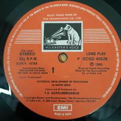 T.V. Gopalakrishnan & Party - Percussion Through The Ages In South India (Vinyl)
