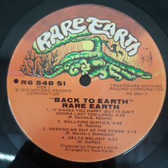 Rare Earth - Back To Earth (Vinyl)
