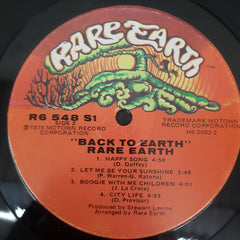 Rare Earth - Back To Earth (Vinyl)