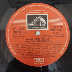 Lata Mangeshkar, Hemant Kumar - Memorable Duets From Films (Vinyl)