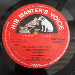 Dwaram Venkataswamy Naidu - Memorable Violin Solos (Vinyl)