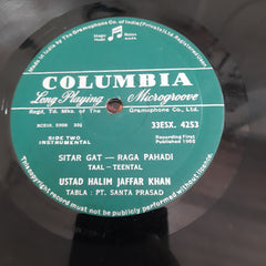 Abdul Halim Jaffer Khan - Raga Marwa - Raga Pahadi (Vinyl)