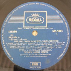 Royal Choral Society, The Conducted By Sir Malcolm Sargent - The Malcolm Sargent Carol Record (Vinyl)