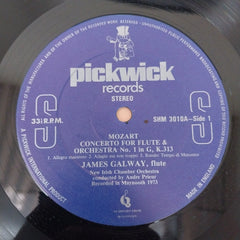 James Galway, Wolfgang Amadeus Mozart, New Irish Chamber Orchestra, The Conducted By André Prieur - Concerto For Flute & Orchestra No. 1 / Concerto For Flute & Orchestra No. 2 (Vinyl)