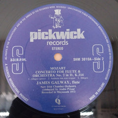 James Galway, Wolfgang Amadeus Mozart, New Irish Chamber Orchestra, The Conducted By André Prieur - Concerto For Flute & Orchestra No. 1 / Concerto For Flute & Orchestra No. 2 (Vinyl)