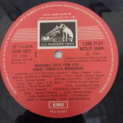 Lata Mangeshkar, Hemant Kumar - Memorable Duets From Films (Vinyl)