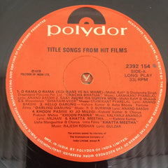 Various - Title Songs From Hit Films (Vinly)