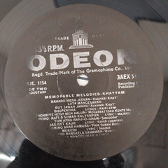 Khayyam - Memorable Melodies (Vinyl)