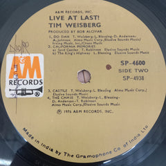 Tim Weisberg - Live At Last! (Vinyl)