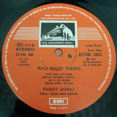 Pandit Jasraj - Pandit Jasraj Sings Ragas Sudh-Sarang & Bhimpalasi (Vinyl)