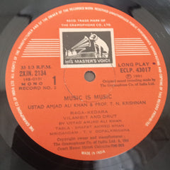 Amjad Ali Khan, T. N. Krishnan - Jugalbandi Sarod & Violin (Vinyl)