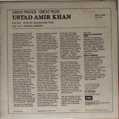Ustad Amir Khan - Great Master Great Music (Vinyl)