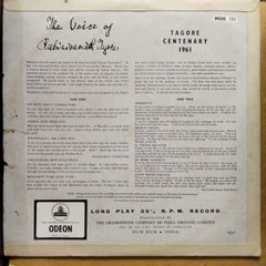 Rabindranath Tagore - The Voice Of Rabindranath Tagore In Songs And Recitations (Vinyl)