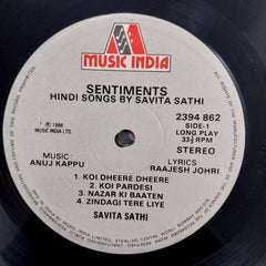 Anuj Kappu - Sentiments Hindi Song By Savita Sathi (Vinyl)