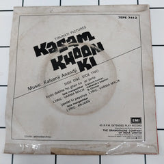 Kalyanji Anandji - Kasam Khoon Ki (45-RPM)