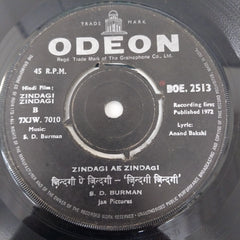 S. D. Burman - Zindagi Zindagi (45-RPM)