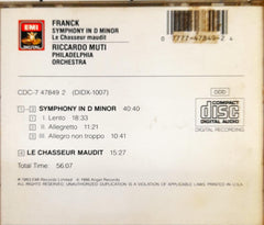 Franck - Muti*, Philadelphia Orchestra* – Symphony In D Minor / Le Chasseur Maudit (CD)