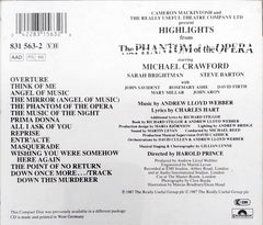 Andrew Lloyd Webber, Michael Crawford, Sarah Brightman, Steve Barton - Highlights From The Phantom Of The Opera (The Original Cast Recording) (CD)