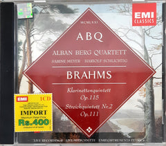 Johannes Brahms, Alban Berg Quartett - Klarinettenquintett Op. 115, Streichquintett Nr. 2 Op. 111 (CD)