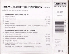 Ludwig van Beethoven, The Berlin Symphony Orchestra, Kurt Sanderling, Dresdner Philharmonie, Herbert Kegel - The World of Symphony - Beethoven Symphony No.5 and Symphony No.6 (Pastoral) (CD)
