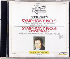 Ludwig van Beethoven, The Berlin Symphony Orchestra, Kurt Sanderling, Dresdner Philharmonie, Herbert Kegel - The World of Symphony - Beethoven Symphony No.5 and Symphony No.6 (Pastoral) (CD)