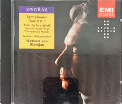 Dvořák*, Berliner Philharmoniker, Herbert von Karajan - Symphonies Nos. 8 & 9 'From The New World' - 'Aus Der Neuen Welt' - 'Du Nouveau Monde (CD)