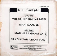 K. L. Saigal - Punjabi Songs (45-RPM)