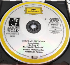 Ludwig van Beethoven, Berliner Philharmoniker • Herbert von Karajan - Symphonien Nos. 5 & 6 »Pastorale« (CD)