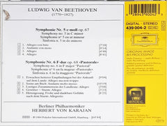 Ludwig van Beethoven, Berliner Philharmoniker • Herbert von Karajan - Symphonien Nos. 5 & 6 »Pastorale« (CD)