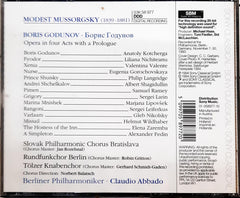 Mussorgsky* - Berliner Philharmoniker, Claudio Abbado, Anatoly Kotcherga*, Marjana Lipovšek, Samuel Ramey, Sergei Larin*, Sergei Leiferkus, Philip Langridge - Boris Godunov (CD)