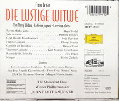 Franz Lehár - Cheryl Studer, Boje Skovhus*, Barbara Bonney, Rainer Trost, Bryn Terfel, The Monteverdi Choir, Wiener Philharmoniker, John Eliot Gardiner - Die Lustige Witwe - The Merry Widow - La Veuve Joyeuse (CD)