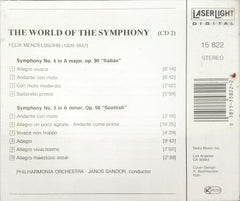 Felix Mendelssohn*, Philharmonia Orchestra, Janos Sandor - The World Of The Symphony (CD 2 (CD)