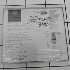 Bruno Walter - Symphonies No. 1 & No. 2 • Coriolan Overture, Op.62 (CD)