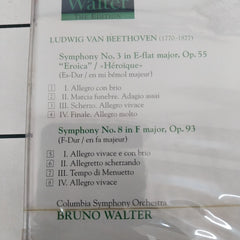 Bruno Walter, Ludwig Van Beethoven, Columbia Symphony Orchestra - Symphony No.3 In E-Flat Major,Op.55 "Eroica" & No.8 In F Major,Op.93 (CD)