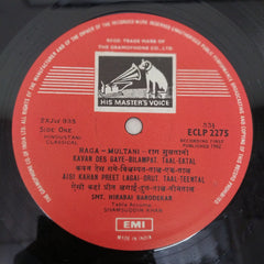 Hirabai Barodekar - Raga Yaman / Raga Multani (Vinyl)