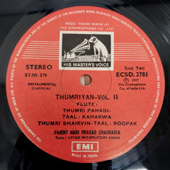 Hariprasad Chaurasia - Thumriyan Vol. II (Enchanting Thumris On The Flute) (Vinyl)