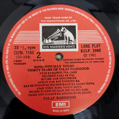 Talat Mahmood - Romantically Yours... Thirty Years Of Talat Mahmood (Vinyl)