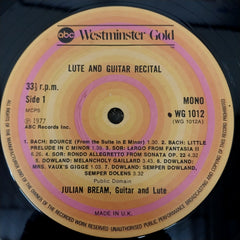 Julian Bream - Lute and Guitar Recital (Vinyl)