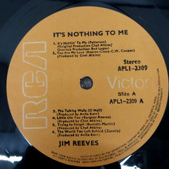 Jim Reeves - It's Nothin' to Me (Vinyl)