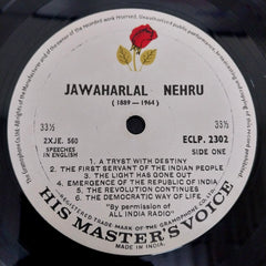 Jawaharlal Nehru - His Words Live On... (Speeches In English) (Vinyl)