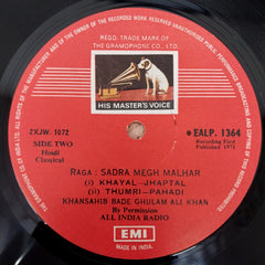 Bade Ghulam Ali Khan - Great Master, Great Music (Vinyl)