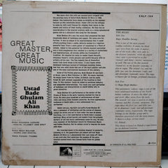 Bade Ghulam Ali Khan - Great Master, Great Music (Vinyl)