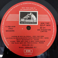 Ghulam Ali - Ghazals By Ghulam Ali (Vinyl)