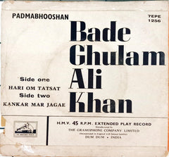 Bade Ghulam Ali Khan - Hari Om Tatsat (45-RPM)